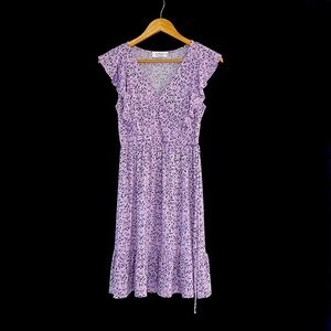 Kaileigh Lavender Patterned Dress